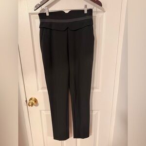 Calvin Klein Black Straight-Leg High Waist Dress Pants